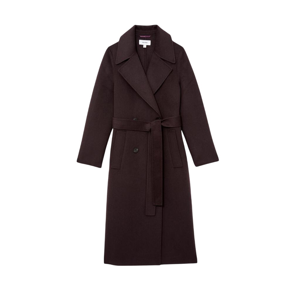 REISS Rene Double-Breasted Blindseam Coat Wool-Blend